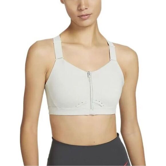 Nike Other - Nike Alpha High Support Padded Zip-Front Sports Bra Size S